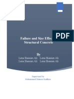 Failure and Size Effect of Structural Concrete: Lena Hussien Ali Lena Hussien Ali Lena Hussien Ali Lena Hussien Ali