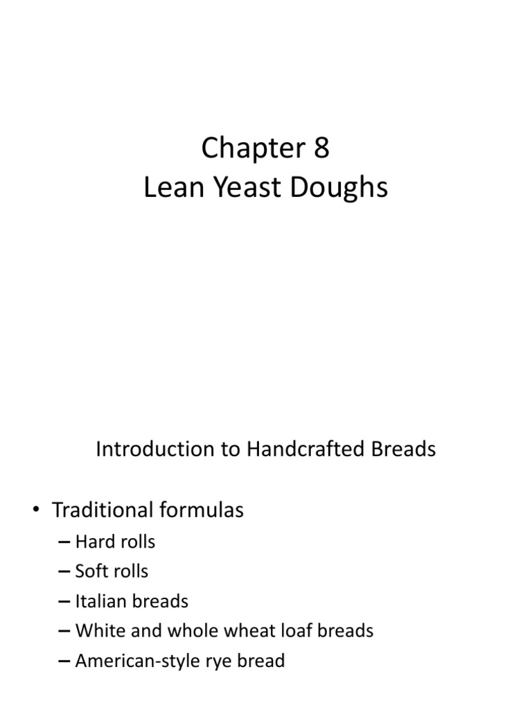 003 Chapter 8 Lean Yeast Doughs PDF Sourdough Breads