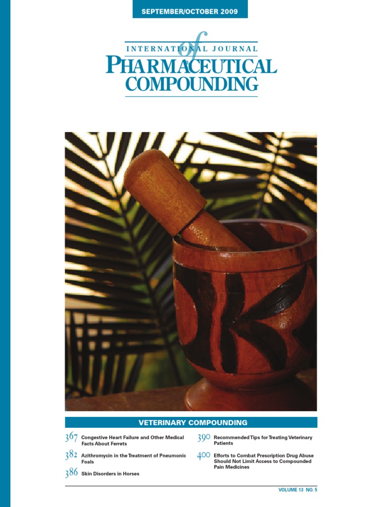 IJPC 13 5 Veterinary Compounding | PDF | Pharmacy | Bioavailability