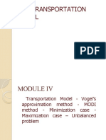 Transportation Model PGDM Modi