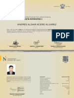 Andres Aldair Acero Alvarez: Bachiller en Ingeniería Ambiental A