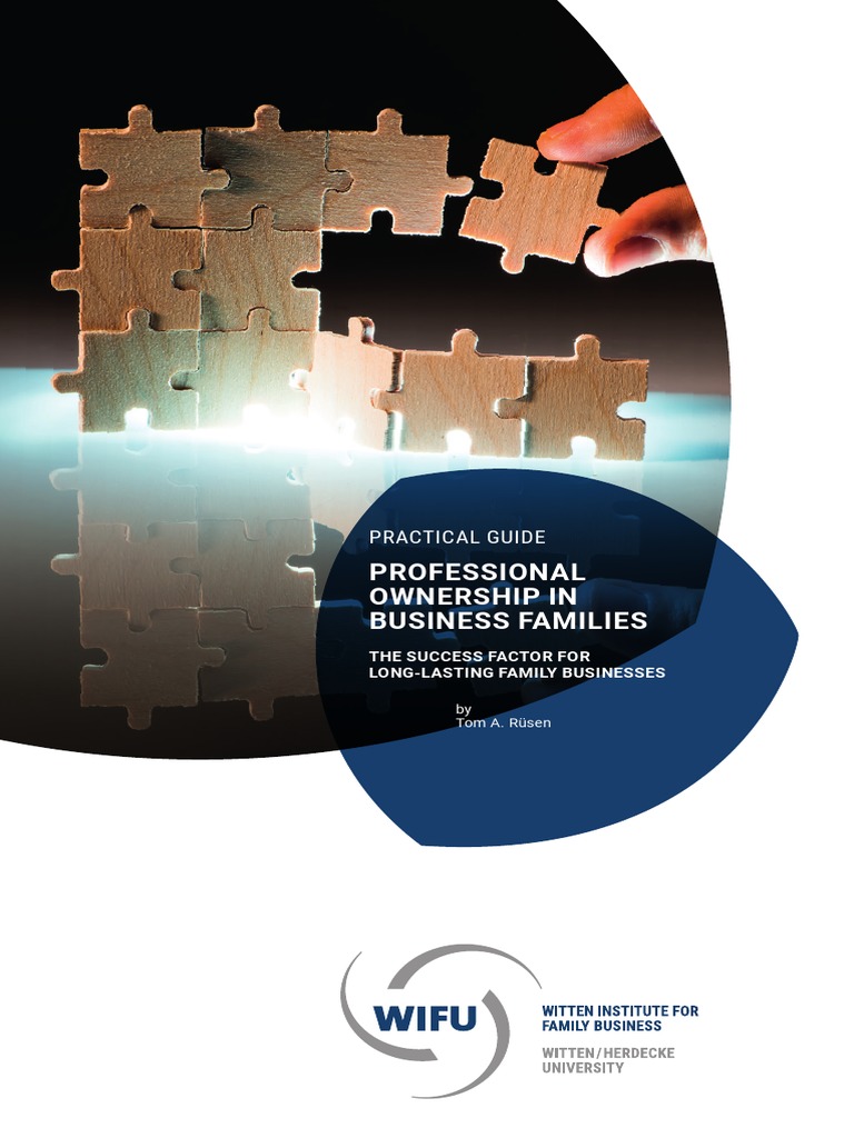 Professional Ownership in Business Families: Practical Guide | PDF ...