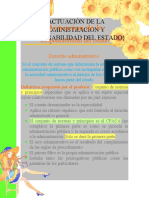 ACTUACIÓN DE LA ADMINISTRACION Y RESPONSABILIDAD DEL ESTADO