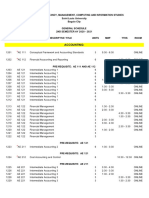 AM Programs General Schedule