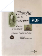 Fichte, Johann - Filosofía de La Masonería