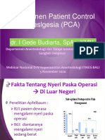 Materi Pembicara 3 - Dr. I Gede Budiarta, SpAn, KMN - Manajemen Patient Control Anelgesia (PCA)