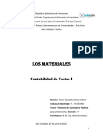 Materiales Modulo II Costos