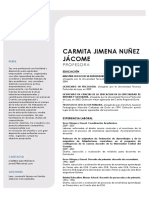 Curriculum Vitae Jimena Nuñez