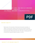 An Effective Imc To Build Brand Equity (Global Brand Perspective)