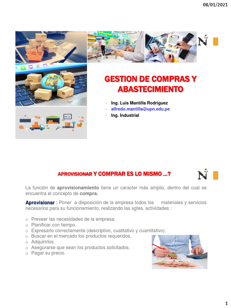 Gestion de Compras y Abastecimiento | PDF | Inventario | Procesos de ...