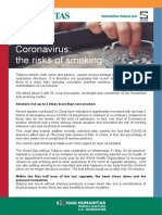 Coronavirus The risk of smoking