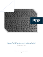 Wavefield Synthesis for Max MSP