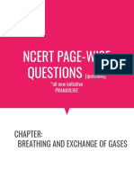Ncert Page-Wise Questions: Breathing and Exchange of Gases