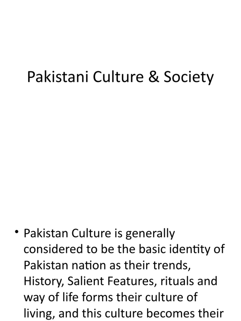Overview of Pakistani Culture & Society | PDF | Pakistan | Asia