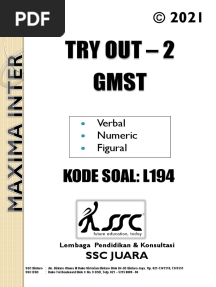 Try Out - 2 GMST: Kode Soal: L194