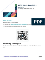 Reading Passage 1: IELTS Mock Test 2021 January