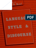 Language, Style and Discourse
