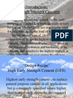 (Introduction) Early High Strength Concrete