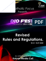 Catholic Focus Revised Rules and Regulations