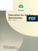 EFA Plan Balochistan 2011-2015