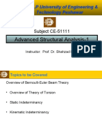 N-W.F.P University of Engineering & Technology Peshawar: Advanced Structural Analysis-1