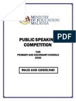 Online Public Speaking Competition 2020