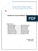 Module For General Biology (Biol. 1012) : Ministry of Science and Higher Education-Ethiopia