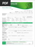 Account Opening Form: Bank AL Habib Limited