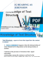Knowledge of Text Structure
