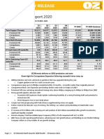 Asx Quarterly Release: Fourth Quarter Report 2020