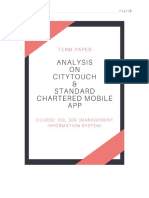 Analysis On Citytouch & Standard Chartered Bank Mobile App (Group-09)