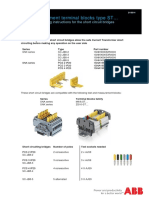 Test & Measurement Terminal Blocks Type ST : Operational & Mounting Instructions For The Short Circuit Bridges