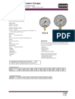 Bourdon Tube Pressure Gauges: With Stainless Steel Case, With Glycerine Filling