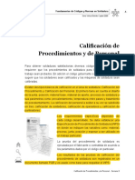 Clasif. de Procedimientos y personal para soldar