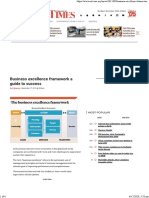 Business Excellence Framework A Guide To Success