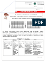 8o Para casa - apostila de Língua Portuguesa