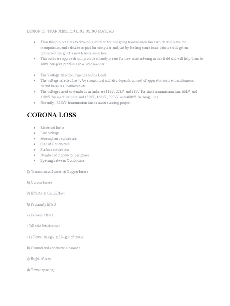 MATLAB-Based Transmission Line Design | PDF | Electric Power ...