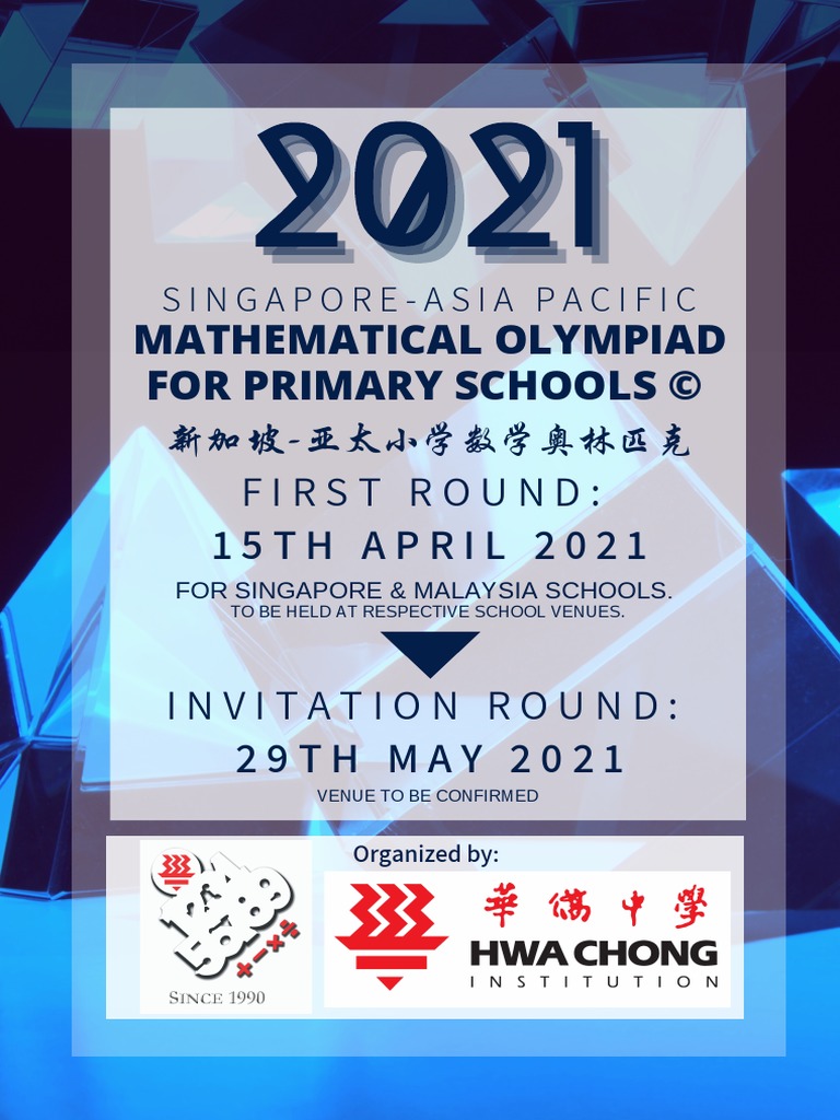 Singapore asia pacific mathematical olympiad for primary schools pdf