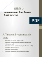 Pertemuan 5 - Pelaksanaan Dan Proses Audi Internal