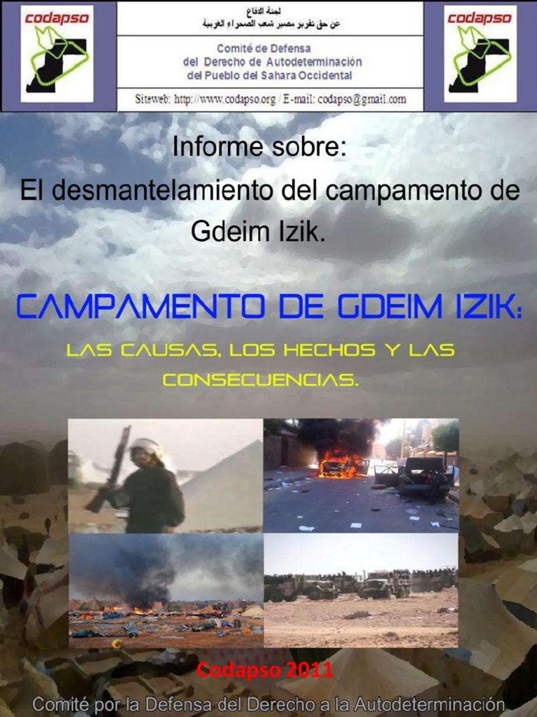 Informe Codapso Desmantelamiento Gdeim Izik | PDF