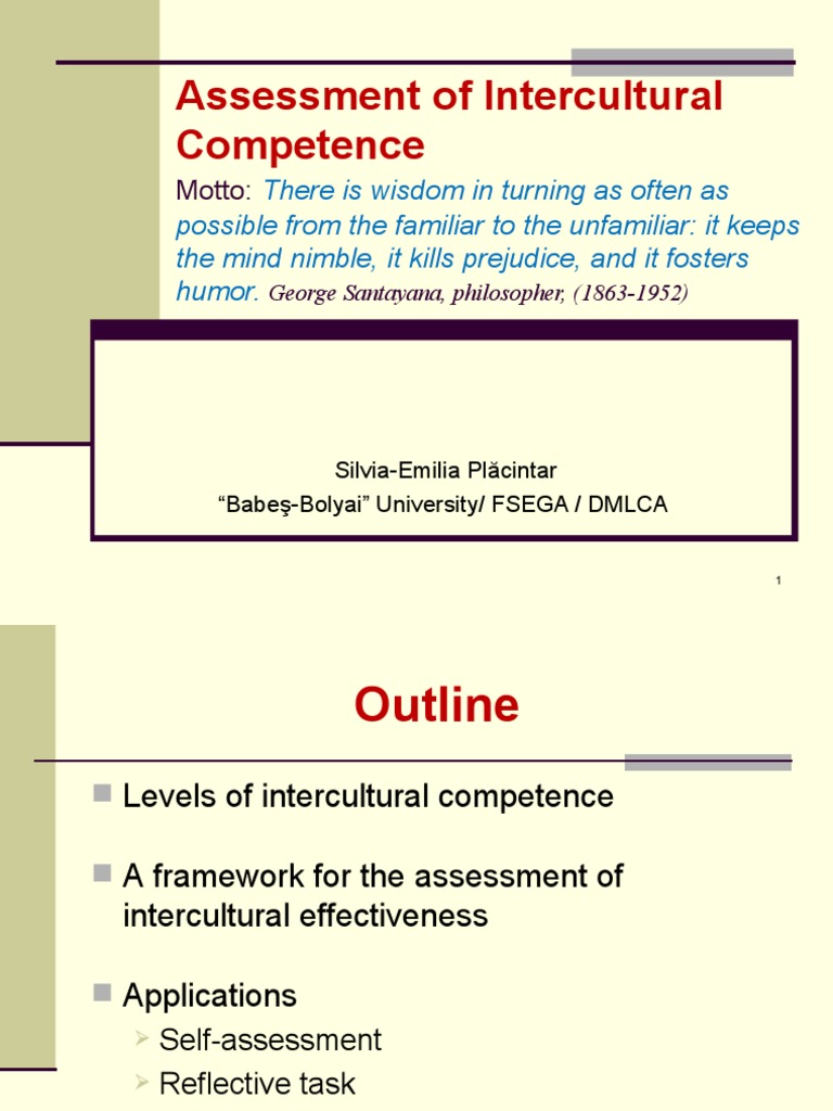 (Self-) Assessment of Intercultural Communication Competence | PDF ...