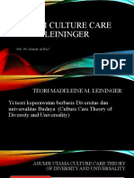 Teori Culture Care Leininger - 2