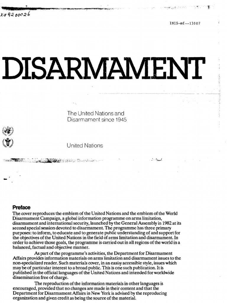 Arms and Disarmament in Post World War II Era | PDF | Nuclear ...