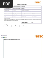 Assignment 1 Front Sheet: Datereceived1Stsubmission