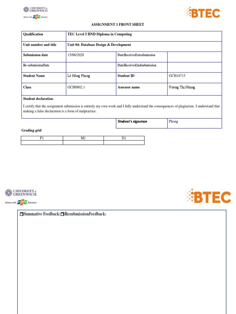 Student Grade Database Design Project | PDF | User (Computing) | Login