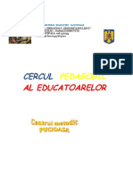 Proiect Cerc Gradinita - 11.04