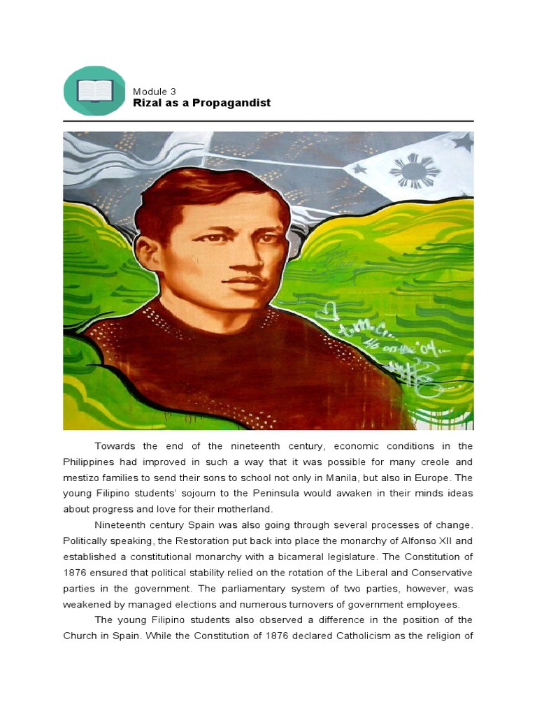 Rizal's Role in the Propaganda Movement | PDF | Philippines | Propaganda