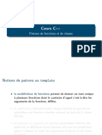 Cours C: Patrons de Fonctions Et de Classes