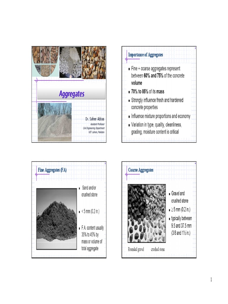 Aggregates Chapter 3 Pdf Construction Aggregate Concrete