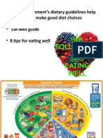 The UK Government's Dietary Guidelines Help People Make Good Diet Choices